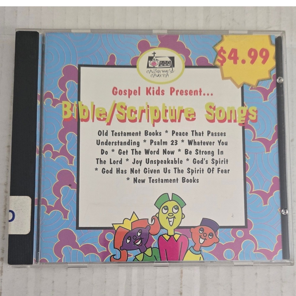 Gospel Kids Bible Scripture Songs CD Tyscot Records Childrens Church Split Track